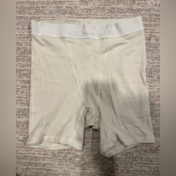 Skims Bone Cotton Rib Tank & Boy Short Set - Picture 3 of 11